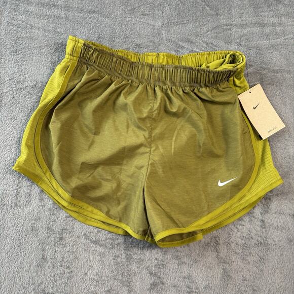 NNike Womens Shorts Small Green Tempo Dri-Fit CU8890-333 Running Performance New - Picture 2 of 9